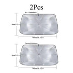 Collapsible Automotive Front Windshield Sun Barrier, Lightweight Portable Sun Shade Frame with Foldable Structure, Heat Insulating Windshield Visor Cover, Summer UV Protection Auto Interior Accessory